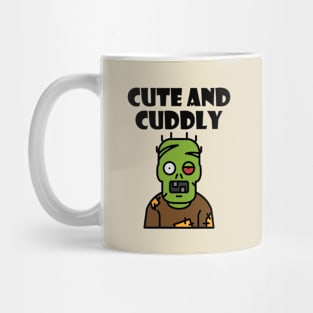 Cute and Cuddly Creepy Green Monster Light-Color Mug